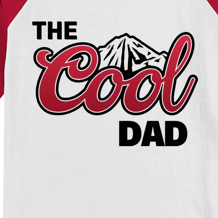 The Cool Dad Funny Fathers Day Kids Colorblock Raglan Jersey