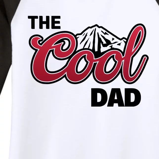 The Cool Dad Funny Fathers Day Women's Tri-Blend 3/4-Sleeve Raglan Shirt