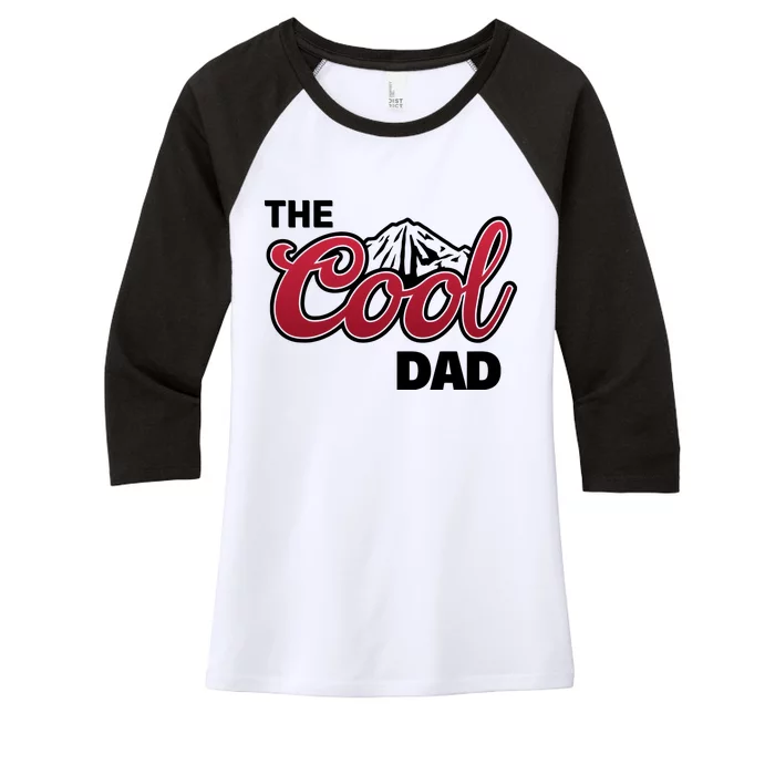 The Cool Dad Funny Fathers Day Women's Tri-Blend 3/4-Sleeve Raglan Shirt