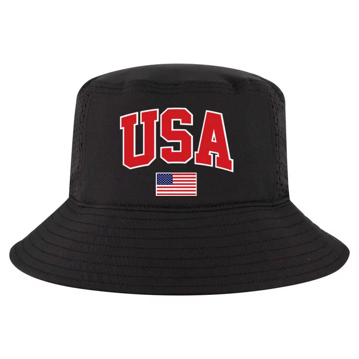 Trendy Classic Design USA Flag Premium Cool Comfort Performance Bucket Hat