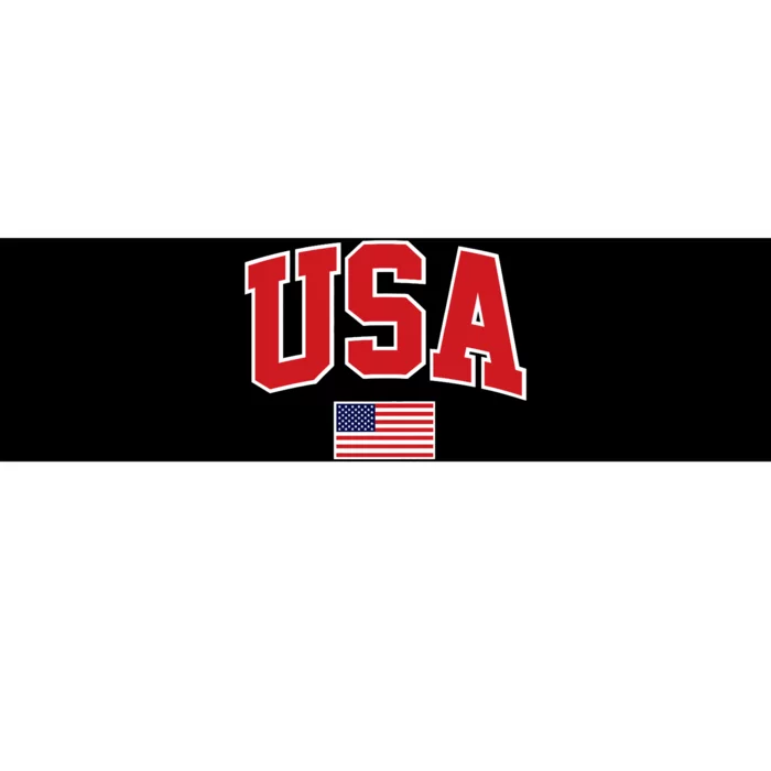 Trendy Classic Design USA Flag Premium Bumper Sticker