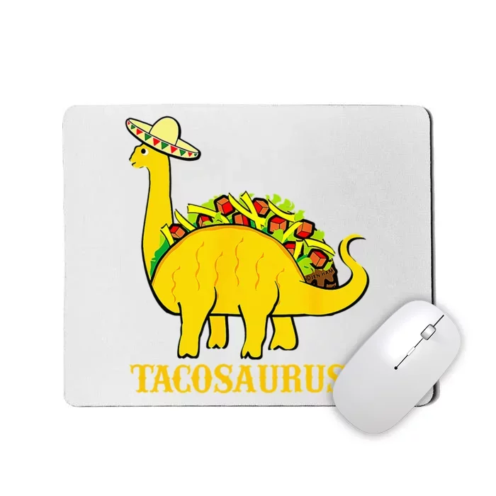 Tacosaurus Cinco de Mayo Funny Taco Dinosaur Mousepad