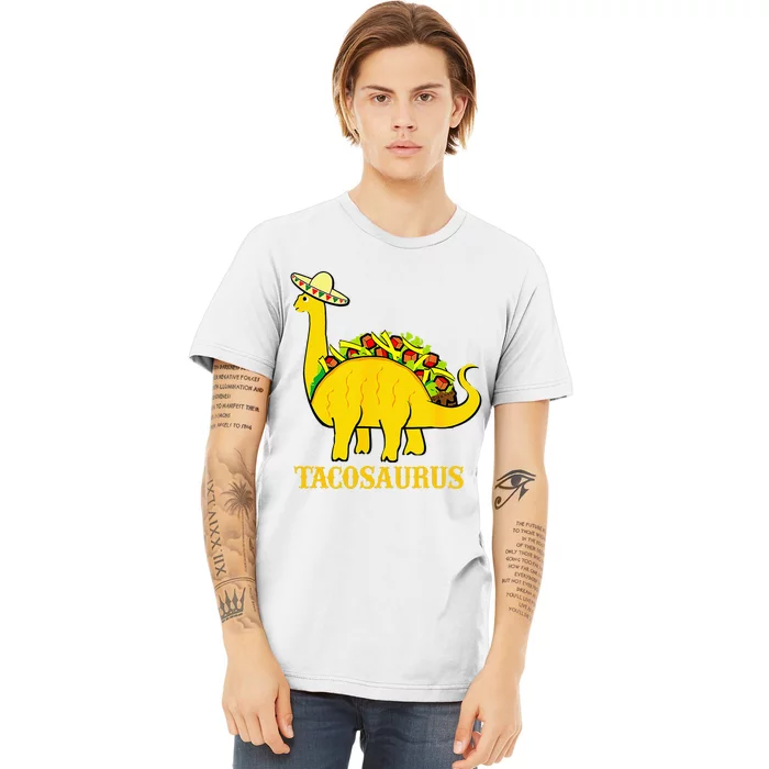 Tacosaurus Cinco de Mayo Funny Taco Dinosaur Premium T-Shirt