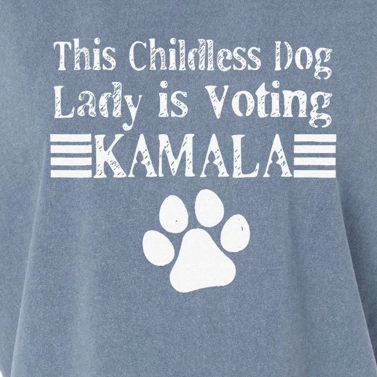 This Childless Dog Lady Is Voting Kamala Dog Lovers Garment-Dyed Women's Muscle Tee