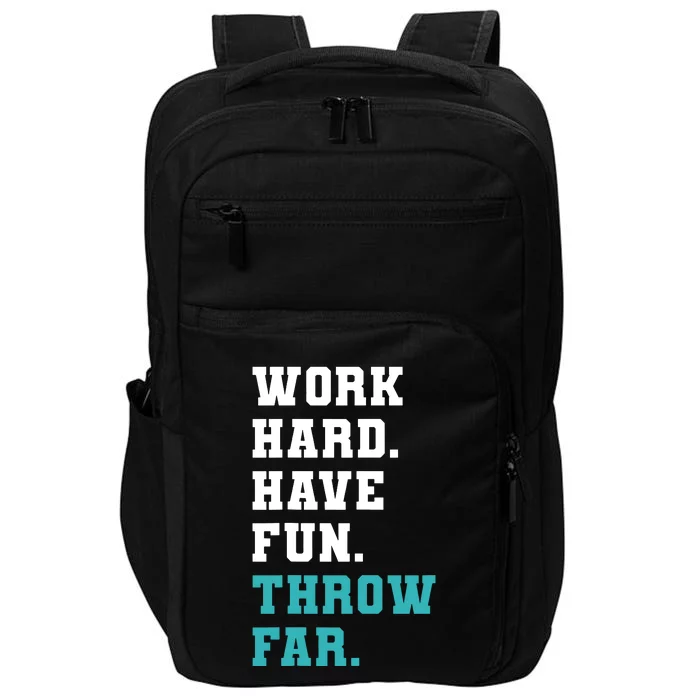 Track Coaches Discus Javelin Shot Put Hammer Throw Far Impact Tech Backpack