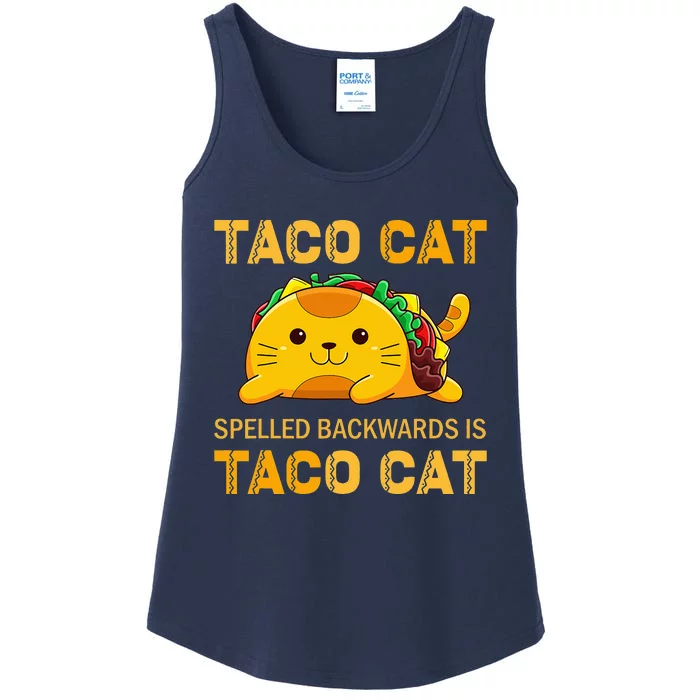 TacoCat Cinco de Mayo TacoCat Tacos Ladies Essential Tank