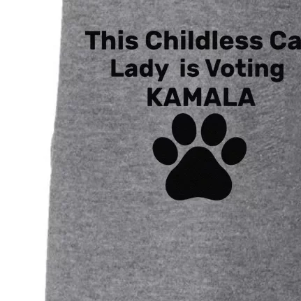 This Childless Dog Lady Is Voting Kamala Dog Lovers Doggie 3-End Fleece Hoodie