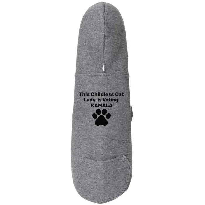 This Childless Dog Lady Is Voting Kamala Dog Lovers Doggie 3-End Fleece Hoodie