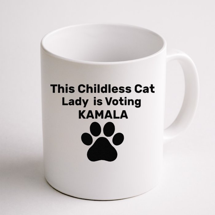 This Childless Dog Lady Is Voting Kamala Dog Lovers Front & Back Coffee Mug