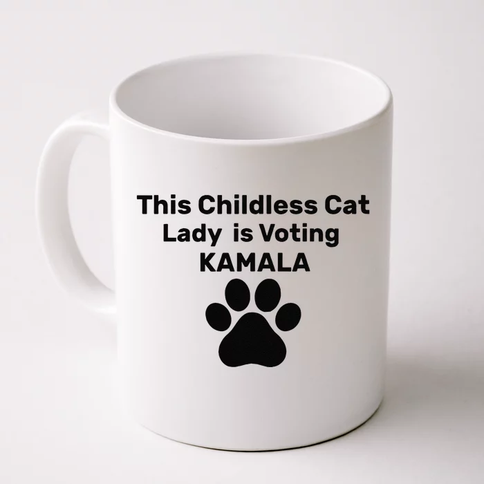 This Childless Dog Lady Is Voting Kamala Dog Lovers Front & Back Coffee Mug