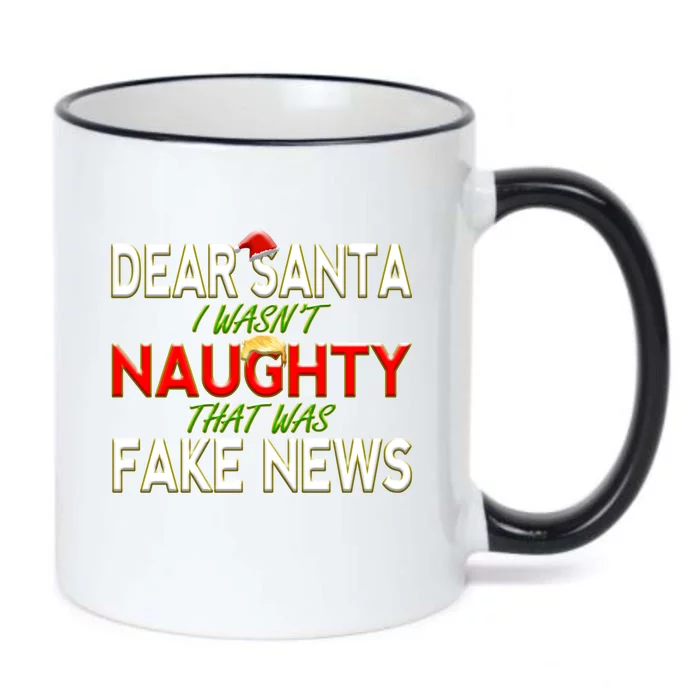 Trump Christmas Dear Santa Fake News Meme Gift Cute Gift Black Color Changing Mug