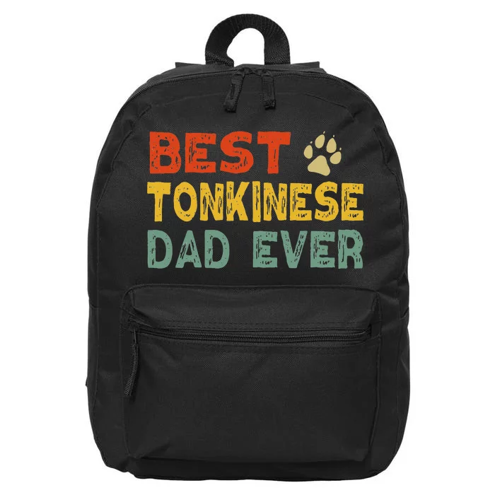 Tonkinese Cat Dad Owner Breeder 16 in Basic Backpack