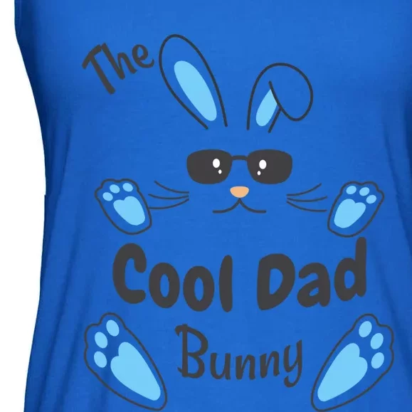 The Cool Dad Bunny Matching Family And Matching Easter Gift Ladies Essential Flowy Tank