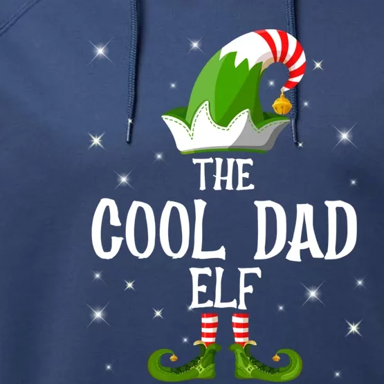 The Cool Dad Elf Family Matching Group Christmas Cool Gift Performance Fleece Hoodie