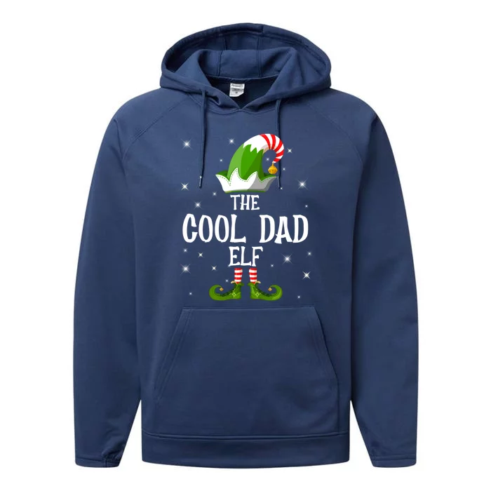 The Cool Dad Elf Family Matching Group Christmas Cool Gift Performance Fleece Hoodie