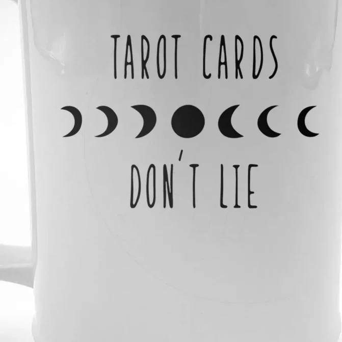 Tarot Cards Dont Lie Witchcraft Witch Moon Phase Gift Front & Back Beer Stein