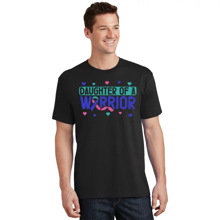 Thyroid Cancer Daughter Thyroid Disease Awareness Warrior T-Shirt