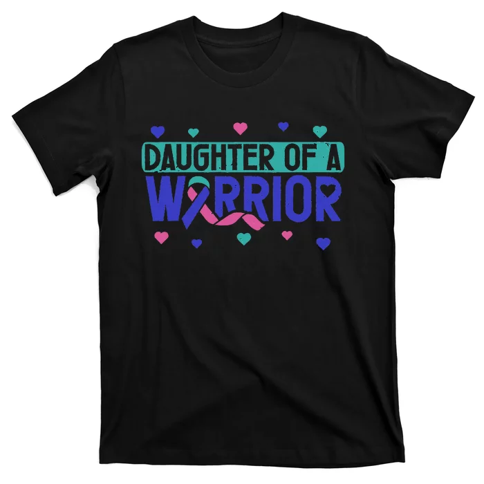 Thyroid Cancer Daughter Thyroid Disease Awareness Warrior T-Shirt