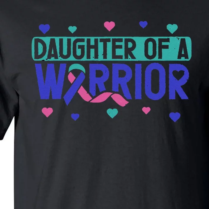 Thyroid Cancer Daughter Thyroid Disease Awareness Warrior Tall T-Shirt