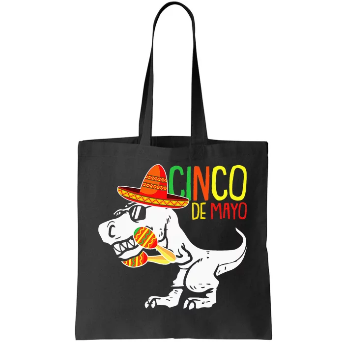 T-Rex Cinco De Mayo Cute Sombrero Dino-saur Mexican Party Tote Bag