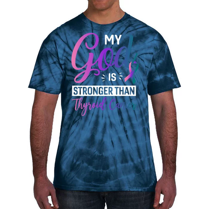 Thyroid Cancer Design Tie-Dye T-Shirt