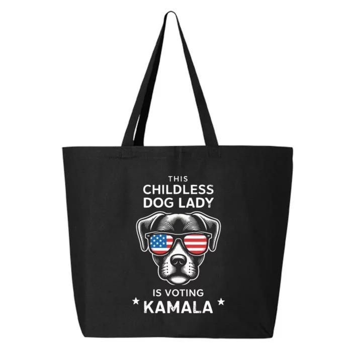 This Childless Dog Lady Is Voting Kamala Harris 2024 25L Jumbo Tote