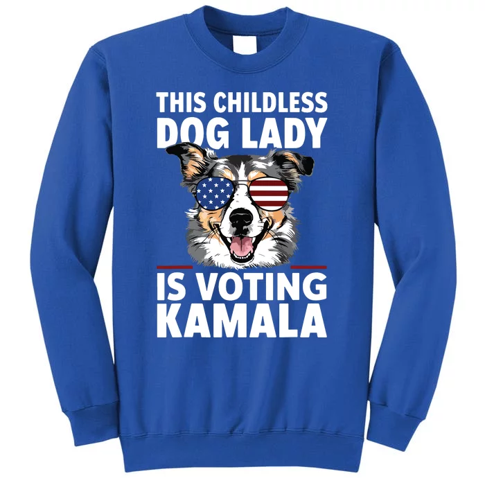 This Childless Dog Lady Is Voting Kamalaharris 2024 Sweatshirt