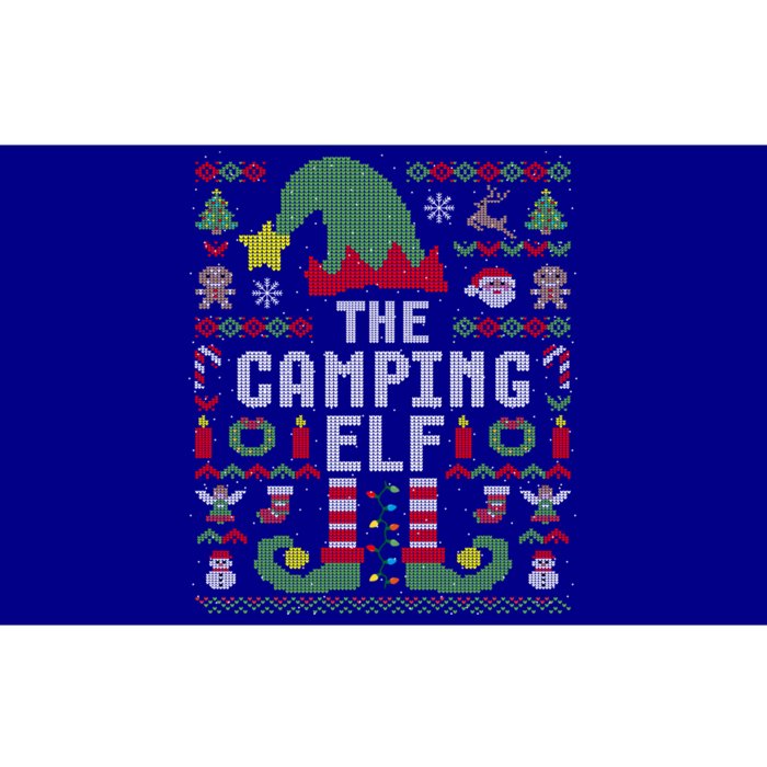 The Camping Elf Ugly Christmas Matching Family Group Great Gift Bumper Sticker