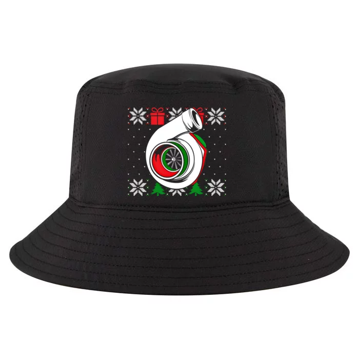 Turbo Car Enthusiast Ugly Christmas Mechanic Racing Drifting Gift Cool Comfort Performance Bucket Hat