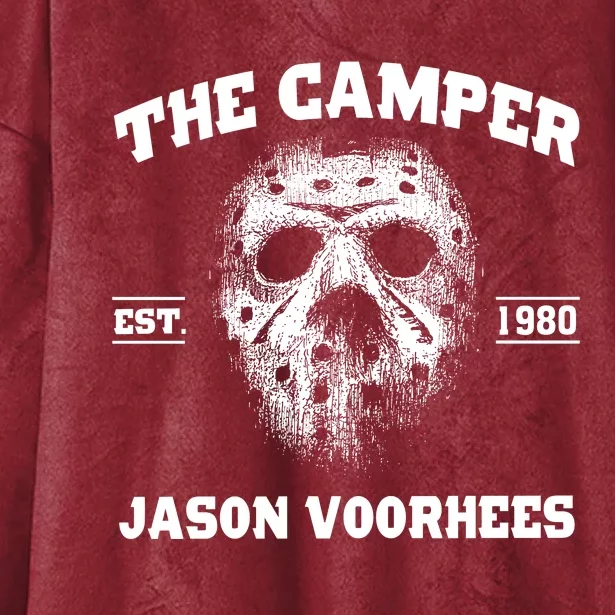 The Camper Est 1980 Jason Scary Horror Night Halloween Hooded Wearable Blanket