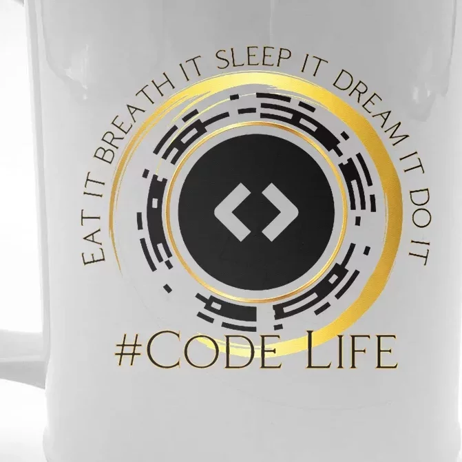 Tech Coder Eat It Breath It Sleep It Dream It Do It Front & Back Beer Stein