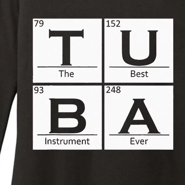 Tuba Chemistry Elements Tubist Jazz Music Tuba Player Womens CVC Long Sleeve Shirt