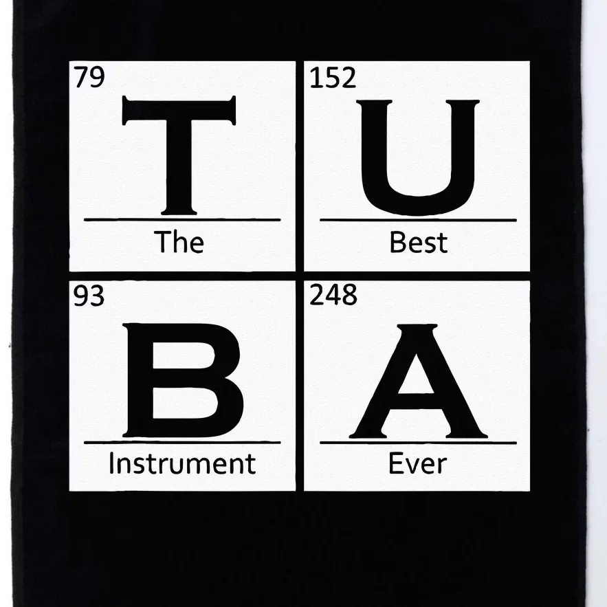 Tuba Chemistry Elements Tubist Jazz Music Tuba Player Platinum Collection Golf Towel