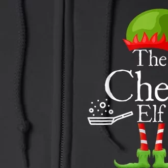 The Chef Elf Matching Family Holidays Full Zip Hoodie