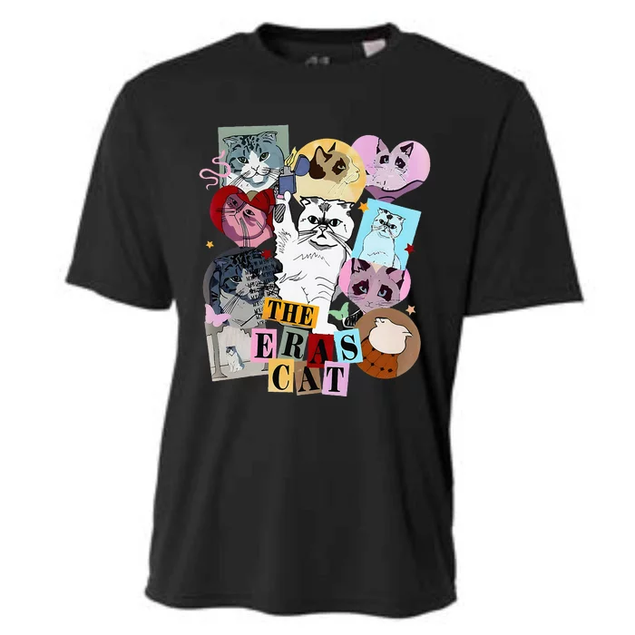 The Cat Eras In My Cat Mom Era Cat Lover Cooling Performance Crew T-Shirt