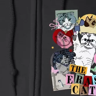 The Cat Eras In My Cat Mom Era Cat Lover Full Zip Hoodie