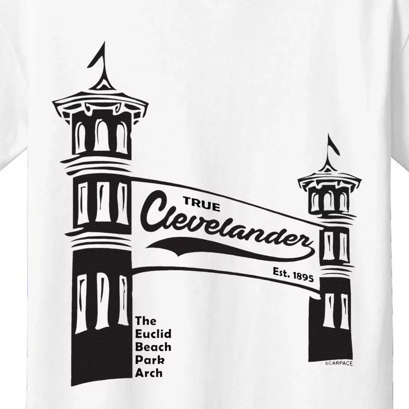 True Clevelander! Euclid Beach Park Arch in Cleveland Ohio Kids T-Shirt