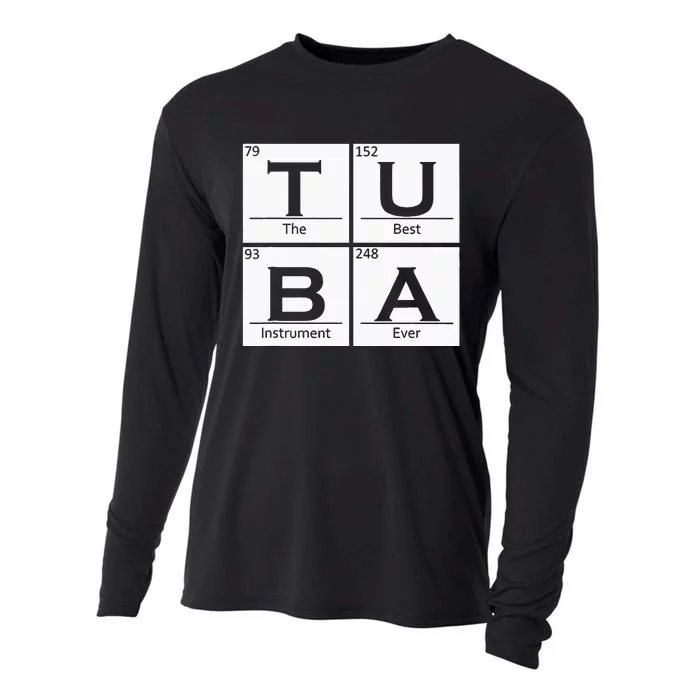 Tuba Chemistry Elements Tubist Jazz Music Tuba Player Cooling Performance Long Sleeve Crew