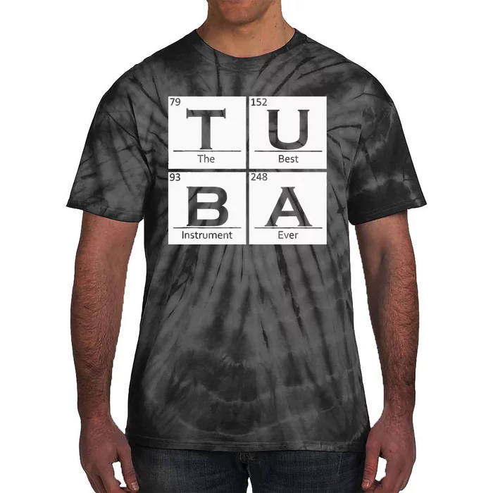 Tuba Chemistry Elements Tubist Jazz Music Tuba Player Tie-Dye T-Shirt