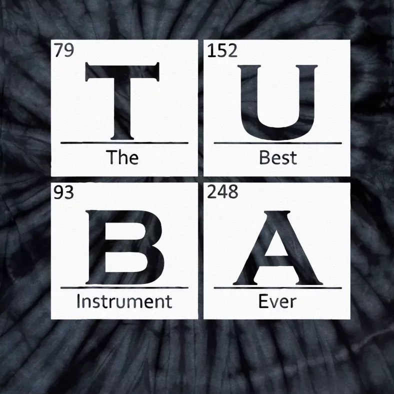 Tuba Chemistry Elements Tubist Jazz Music Tuba Player Tie-Dye T-Shirt