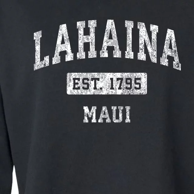 This Classic Established Lahaina Hawaii Shirts Features A Traditional Distressed Cropped Pullover Crew