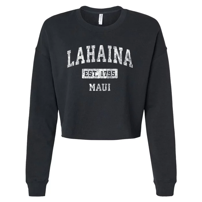 This Classic Established Lahaina Hawaii Shirts Features A Traditional Distressed Cropped Pullover Crew