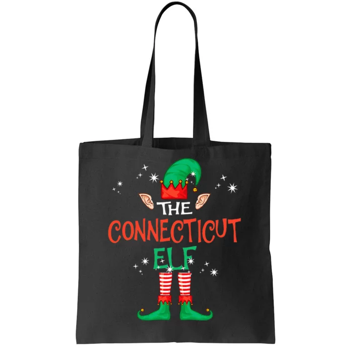 The Connecticut Elf Matching Family Group Christmas Tote Bag