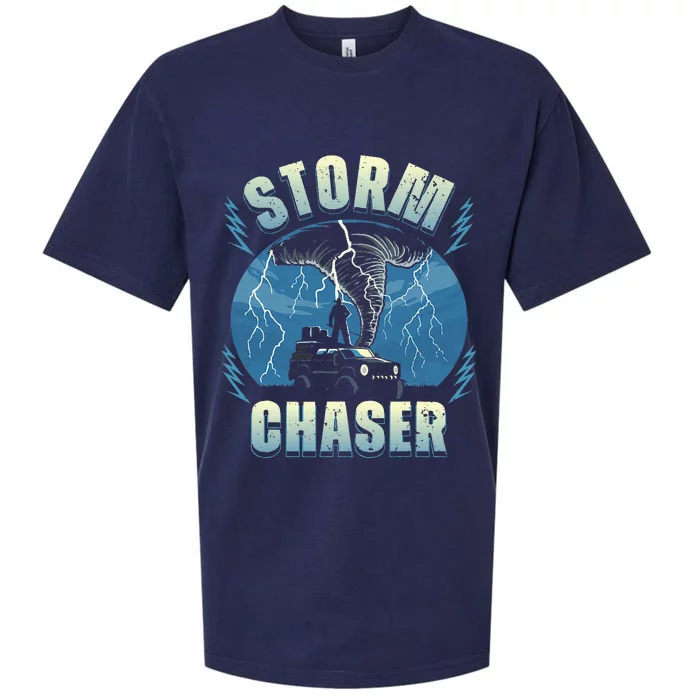 Tornado Chaser Extreme Weather Meteorologist Hunter Off Road Sueded Cloud Jersey T-Shirt