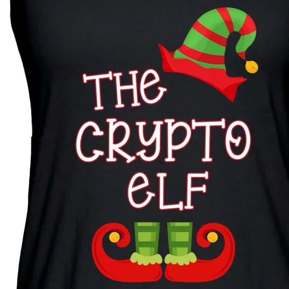 The Crypto Elf Funny Family Matching Christmas Ladies Essential Flowy Tank