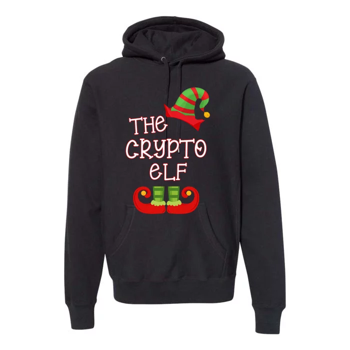 The Crypto Elf Funny Family Matching Christmas Premium Hoodie