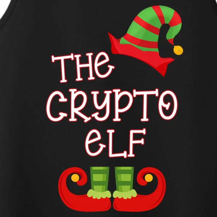 The Crypto Elf Funny Family Matching Christmas Performance Tank