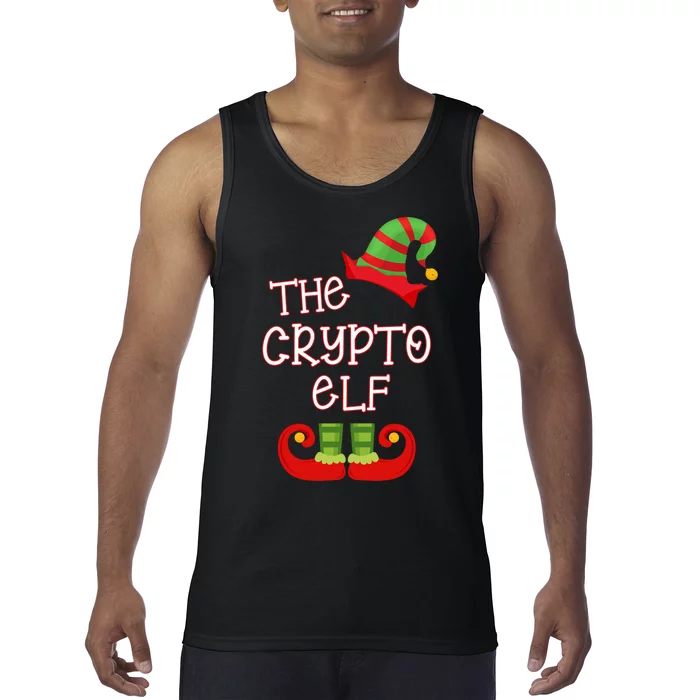 The Crypto Elf Funny Family Matching Christmas Tank Top