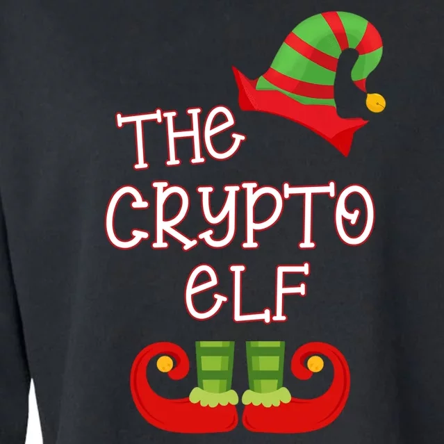 The Crypto Elf Funny Family Matching Christmas Cropped Pullover Crew