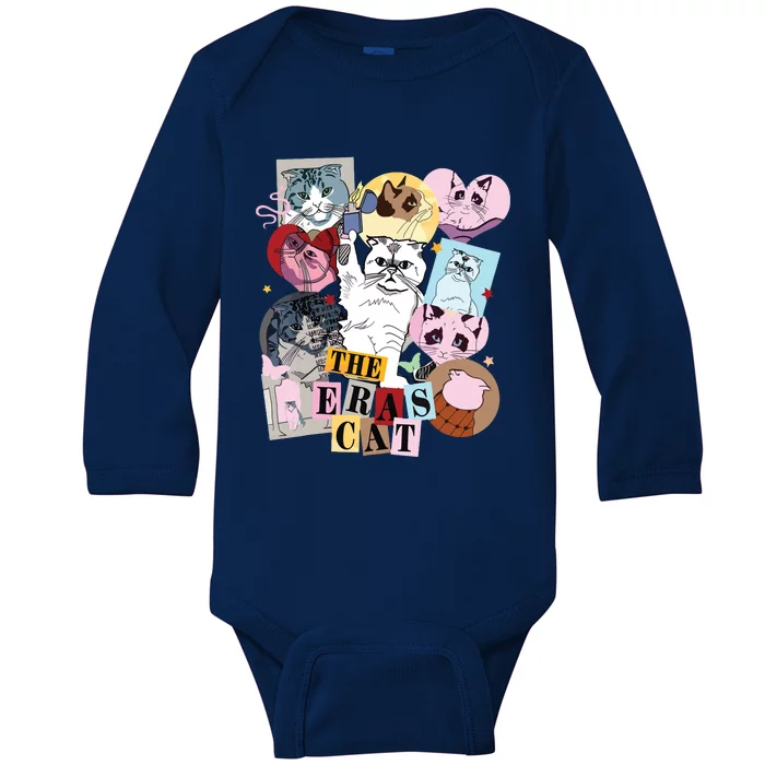 The Cat Eras In My Cat Mom Era Cat Lover Baby Long Sleeve Bodysuit